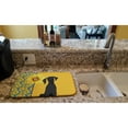 thumbnail image 2 of Carolines Treasures WDK5426DDM 21 x 14 in. Summer Sunflowers Black Great Dane Dish Drying Mat, 2 of 5