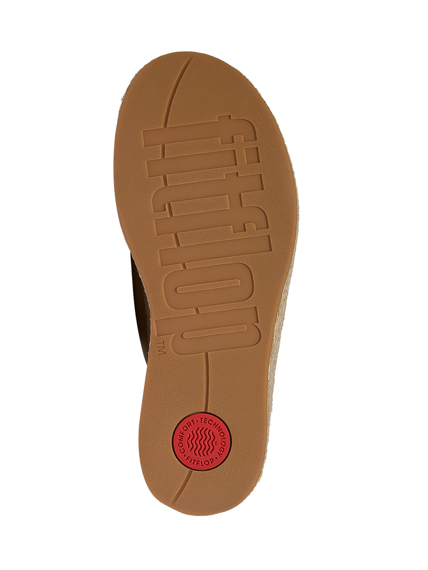 Fitflop Women's Platfforms Espadrille Leather Wedge Cross Slides
