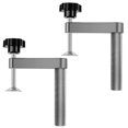 thumbnail image 1 of CNKOO 2Pcs Bench Clamp Stainless Steel Woodworking Fast Clamp One Hand Operation Dog Hole Clamp Adjustable Bench Desktop Clip Portable Carpenter Tool for Woodworking, 1 of 7