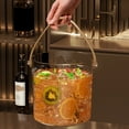 thumbnail image 5 of BBLCY Ice Bucket，Ice Buckets For Parties Acrylic Ice Bucket Plastic Water Lifting Bucket High Aesthetic Value Champagne Bucket Household Bar KTV Ice Granule Bucket Household Ice Bucket, 5 of 8