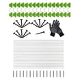 thumbnail image 1 of Greenhouse Hoops Set Garden Hoops with Connectors Clips Bendable Planting Tunnel 25 Hoops Set, 1 of 5