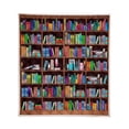 thumbnail image 1 of Linaba Clearance Kids Teens Bookshelf Blanket Retro Flannel Fleece Throw Blanket Novel Gift Books Lovers Vintage Library Pattern Super Soft Warm Blanket and Throws, Book Reader Gifts, 1 of 9