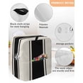 thumbnail image 3 of Black Vintage Stand Mixer Dust Cover with Storage Pocket & Handles, Geometric Stripes Simple Lines Fits All Tilt Head & Bowl Lift Kitchen Appliance Cover Organizer Bag Accessories, 4.5-5 Quart, 3 of 6