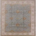 thumbnail image 1 of Ahgly Company Machine Washable Indoor Square Industrial Modern Silver Pink Area Rugs, 4' Square, 1 of 7