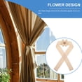 thumbnail image 3 of Abrazadera de cortina estilo bohemio con diseño de flores para cortinas, cuerda decorativa para dormitorio, decoración de ventanas, bonita abrazadera de cortina con flores., 3 of 6