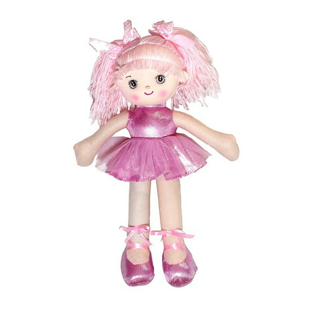 Juguete de peluche de baile de dibujos animados linda niña juguetes para niños niñas cumpleaños Navidad muñeca de peluche de los niños de regalo Eigraketly WJ3862-01B