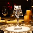 thumbnail image 2 of 3colors Diamond Table Lamp Crystal Led Bar Table Lamp Rechargeable Touch Sensor Dimming Bedside For, 2 of 5