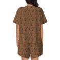 thumbnail image 6 of Fotbe Western Cactus Print Pajama Set for Women 2 Piece Loungewear Short Sleeve Tops and Shorts Set Soft Sleepwear-Large, 6 of 7
