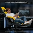 thumbnail image 4 of Dowinx Ergonomic Gaming Chair with Footrest, Reclining Gamer Chair for Adults, High Back Computer Office Chair with Lumbar Support & Linkage Armrests,Yellow, 4 of 6