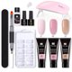 thumbnail image 1 of Kit de gel de uñas Seguro, confiable, fácil de usar Formas de extensión de uñas Lima de lámpara de uñas para principiantes para salón de uñas 11 piezas 01, 1 of 1