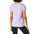 thumbnail image 3 of Hanes Womens Short Sleeve V-Neck Tee, L, Big Butterfly Impression/Salty Purple, 3 of 3