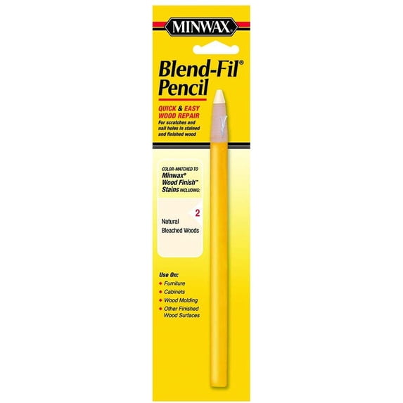 Minwax 11002 Number-2 Blend-Fil Wood Repair Stain Pencil, Natural Bleached Wood