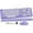 Forgotten Purple, variant on Wireless And Mouse Combo  Backlit Round Keycaps Retro Typewriter With Magnetic Wrist Rest Usb-c Rechargeable & Tilt 2.4ghz Cordless For Windows Pc (glowing Pastel Purple)