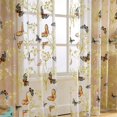 thumbnail image 2 of Topfinel Papillon Rideaux Rideau de Fenêtre en Tulle pour Salon Chambre à Coucher Rideaux de Cuisine Rideaux de Voile Imprimés, 2 of 13