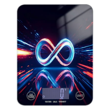 

The Infinity Symbol Food Scale Digital Kitchen Scale Waterproof Grams Ounces lbs for For Baking and Cooking