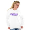 thumbnail image 4 of XOMG POP Butterfly Garden Logo Women Crewneck Sweatshirt Brisco Brands L, 4 of 6
