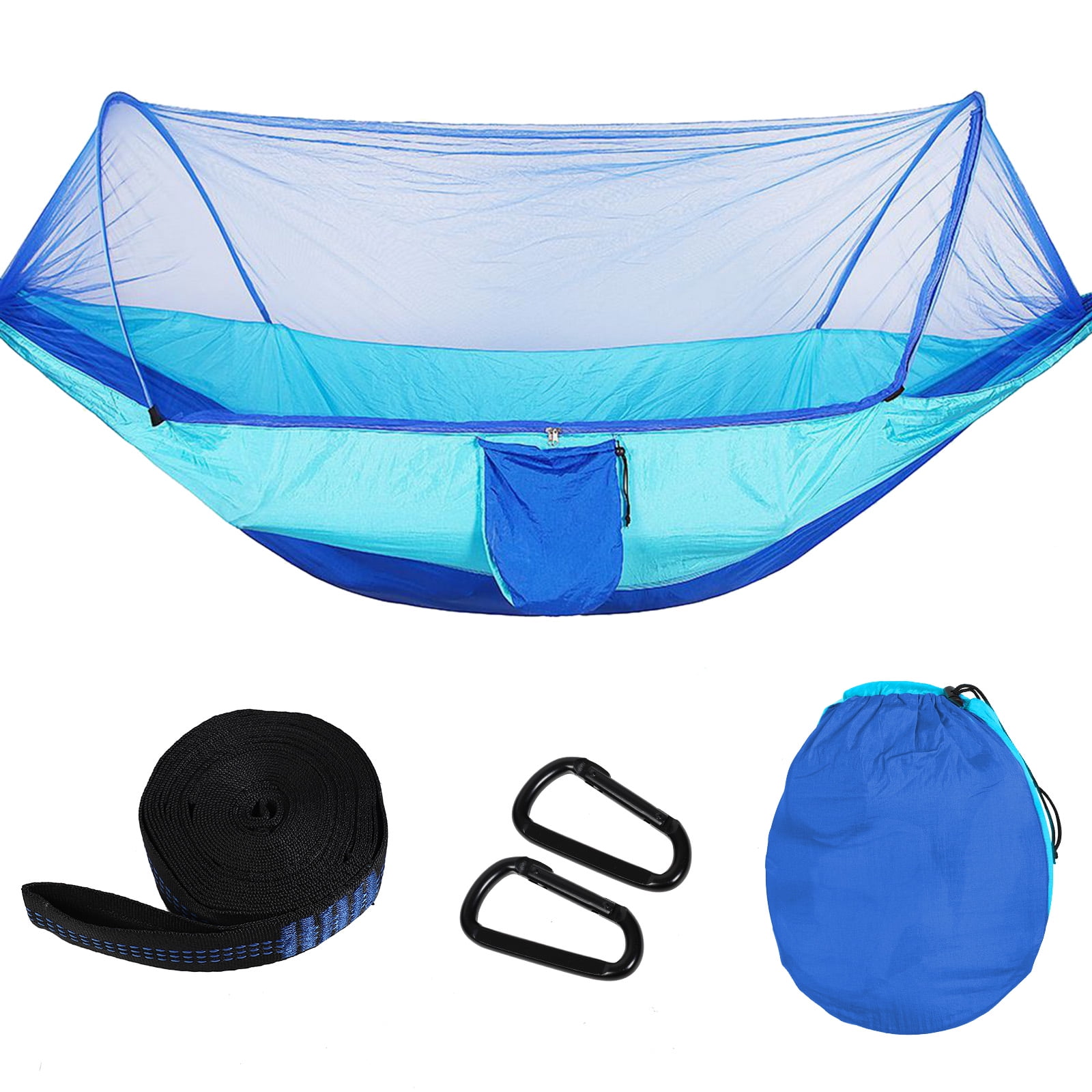 Camping Hammocks Mosquito/Bug Net Single &Double Lightweight Portable Parachute 