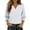 White-Shirts, variant on Jsaierl Cardigans for Women 3/4 Sleeve Summer Button Down Open Front Shirts Boho Solid Petite Blouses Work Loose Fit T-shirts Tops S-2XL