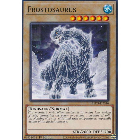YuGiOh Legendary Duelists Duels From The Deep Common Frostosaurus LED9-EN046