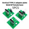 5PCS TYPE C Female Connector Female Head Plate Adapter Board Converter