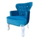 thumbnail image 3 of Sillon Vintage Individual Terciopelo Luna Aqua Diamante, 3 of 3