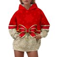 thumbnail image 1 of WILLBEST Sudadera de Mujer, Estilo Holgado, Ideal para Otoño E Invierno Diseño Navideño con Estampado Colorido y Moderno Sudadera con Capucha Informal Grande, 1 of 4