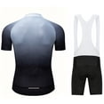 thumbnail image 2 of Men's Cycling Jersey Sets Road Bike Jersey Riding Shirts, Bib Shorts with Pockets Padded, 2 of 8