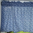 thumbnail image 2 of Cotton Window Valance Floral Print 58 Inch Wide Botanic Flower-Pattern Blue, 2 of 4