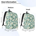 thumbnail image 3 of Honeii Lilies Flowers Print Canvas College Laptop Backpack, Durable Rucksack Travel Notebook Bag School Backpack Book Bag for Men Women-Medium, 3 of 7
