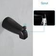 thumbnail image 6 of Kichae 10-in Rainfall Round Shower Faucet Matte Black Round Rain Fixed Shower Head 1.8-GPM (6.8-LPM), 6 of 8
