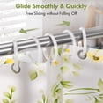 thumbnail image 5 of Bathway White Shower Curtain Rings, 24 Pcs Plastic Shower Curtain Hooks, Shower Curtain Hooks Rings for Bathroom Shower Rod, Easy to Snap Closure, O Shape Shower Rings for Curtain, 5 of 8