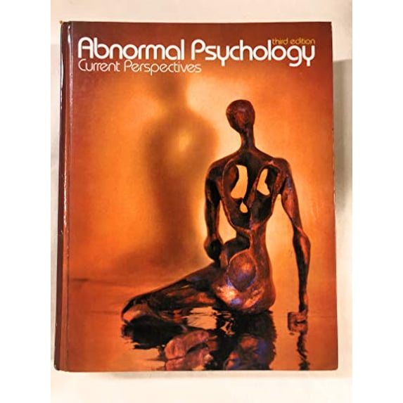 Pre-Owned Abnormal psychology, current perspectives, 9780394322810, 0394322819, Paperback, Third Edition edition