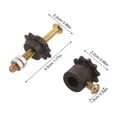 thumbnail image 2 of GETAJGHSD 3Pcs Motor Coupler and Side Gear Set Black for Hot Dog Roller Machine, 2 of 8