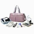 thumbnail image 3 of CSChome Sac de Sport avec Compartiment à Chaussures Sac de Voyage Grande Capacité Séparation Sec Humide Fermeture Éclair Imperméable Oxford Extérieur Week-End Nuit Gym Entraînement, 3 of 7