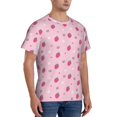 thumbnail image 5 of Rocae Strawberries for Men's Moisture-Wicking Crew Tee - T-Shirt for Sports, Outdoor Activities, and Casual WearX-Large, 5 of 9