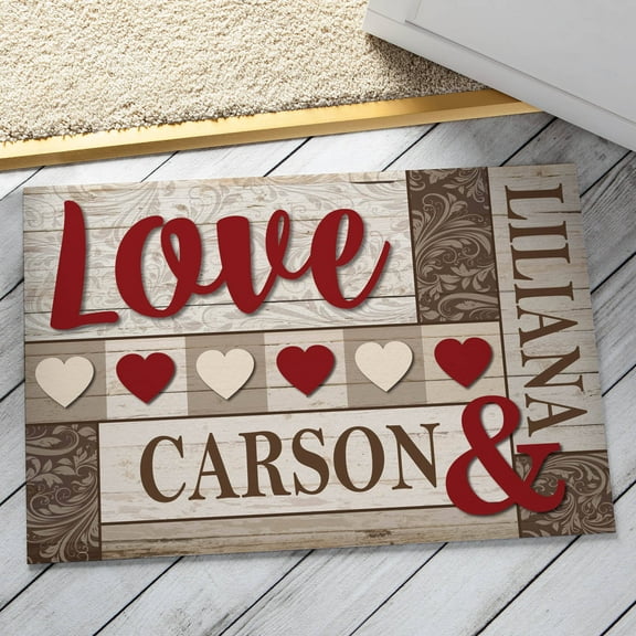 Personalized Love Doormat