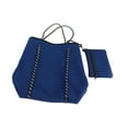 thumbnail image 4 of Bolso del neopreno para las mujeres con la bolsa de asas abierta de la playa del totalizador de la capacidad pequeña del bolso pequeño Azul, 4 of 8
