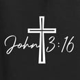 thumbnail image 5 of Wild Bobby John 3:16 Cross Inspirational/Christian Men Long Sleeve Shirt, Black, Small, 5 of 5