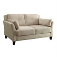 thumbnail image 3 of Furniture of America Trevon Contemporary Fabric 2-Piece Sofa Set in Beige, 3 of 5