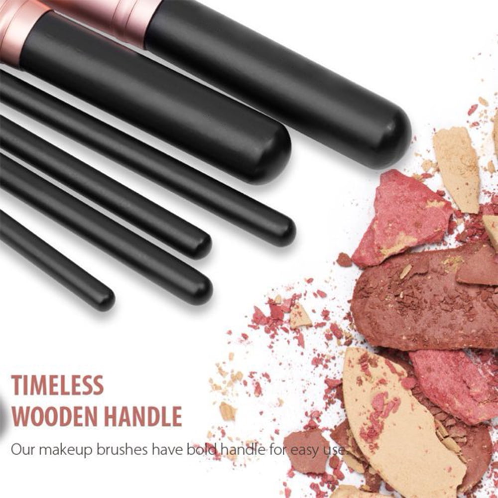 Travel Makeup Brush Set 14 Pcs Foundation Powder Concealers Eye Shadow –  Aroma Pier Inc