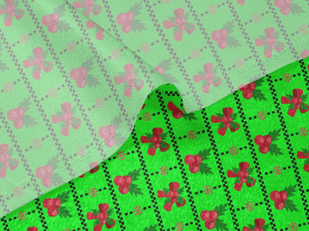 oneOone Velvet Green Fabric Merry Christmas Sewing Fabric By The Yard Printed Diy Clothing Sewing Supplies 58 Inch Wide-CS2