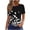 Black A2, variant on Edvintorg Womens Tops Summer Printed Loose Fit Crew Neck Short Sleeve Lightweight Comfy Casual Pullover Shirts Plus Size Fashion Khaki XXL