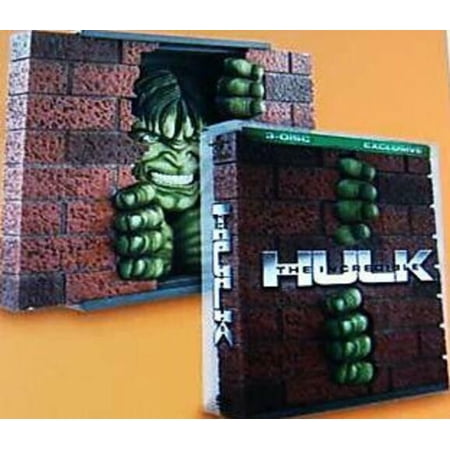 The Incredible Hulk (3-Disc, Exclusive Breaking Wall Packaging) (DVD) (2008) NEW