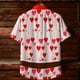 thumbnail image 3 of Ceisia Fashion Unisex Men Women Casual Short Sleeve Printed Turndown Collar Button Gift Shirt, 3 of 9