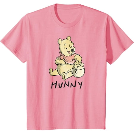 

Winnie the Pooh Hunny Youth T-Shirt for Boy Girl Kids Toddler Light Pink Color Size 3T