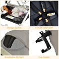 thumbnail image 3 of OLAKIDS Lightweight Baby Stroller, Compact Stroller with One-Hand Fold, Travel Stroller for Airplane with Cup Holder, 5-Point Harness, Foot Cover, Canopy, Infant Stroller for 0-36 Month (Grey), 3 of 9
