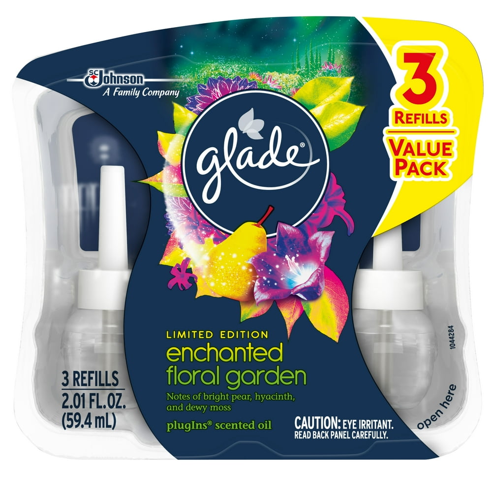 Glade PlugIns Scented Oil Air Freshener Refill, Enchanted Floral Garden
