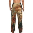 thumbnail image 6 of Cauagu Majestic Cosmic Lion Mens Pajama Pants Sleep & Lounge Pants,PJ Bottoms with Pockets-Large, 6 of 7