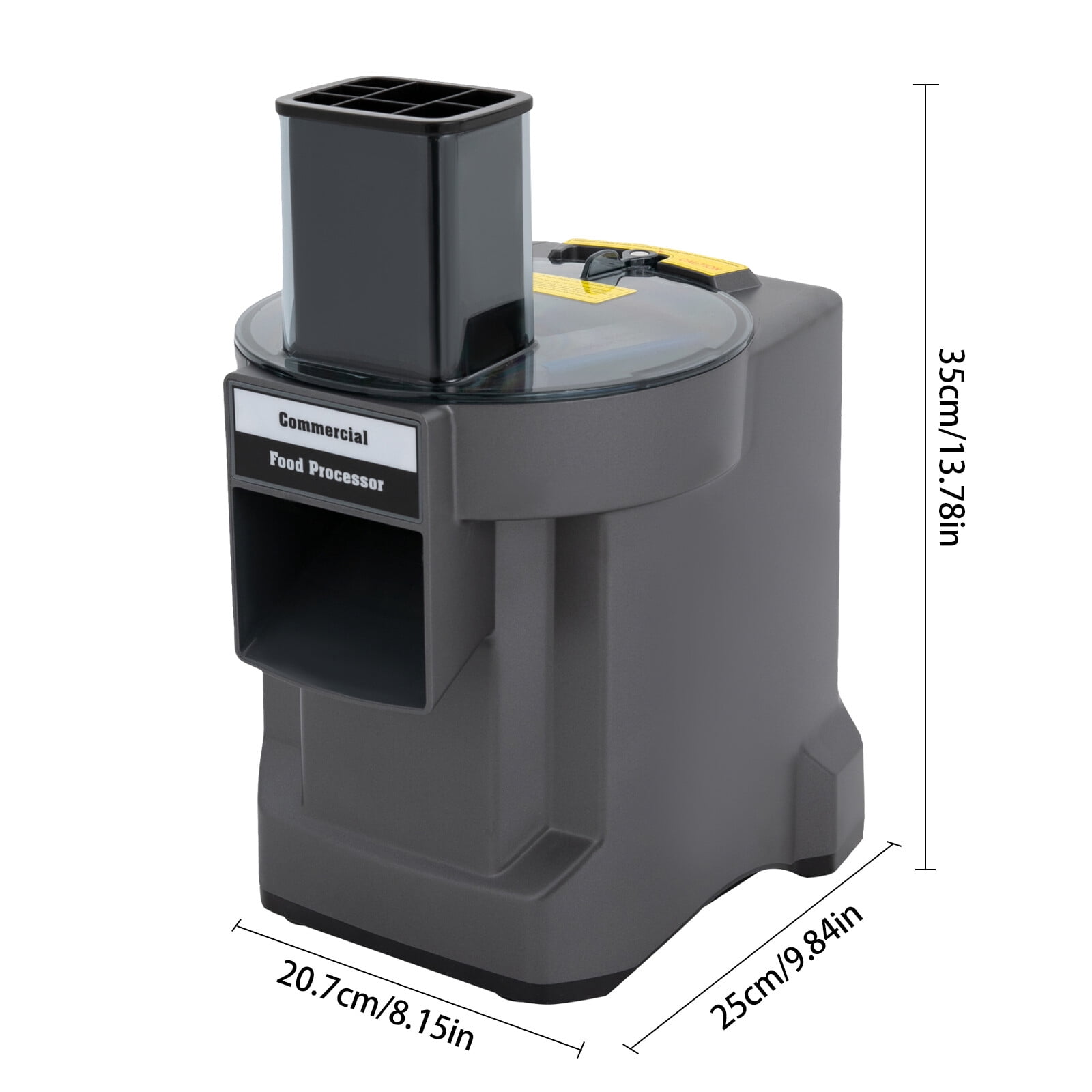 3-in-1 Commercial Vegetable Processor, Vegetable Slicer Shredder Dicer, Electric Food Processor with 3 Blades