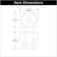thumbnail image 3 of Hickory Hardware Crystal Palace Collection Knob 1-3/16 Inch Diameter Crysacrylic with Polished Nickel Finish, 3 of 5